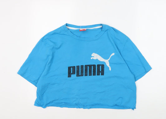 Unisex Adults UK Size XL PUMA Blue T-Shirt