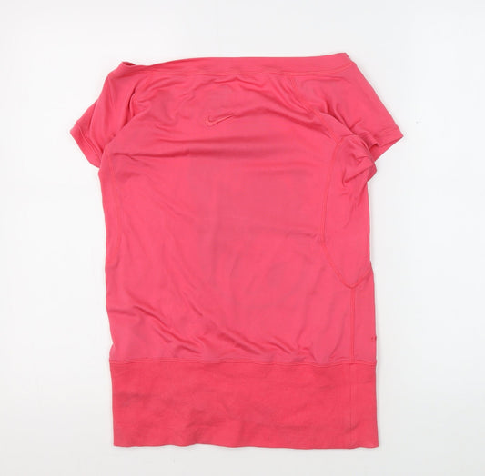 Nike Women's Pink Graphic Yoga T-Shirt Size S