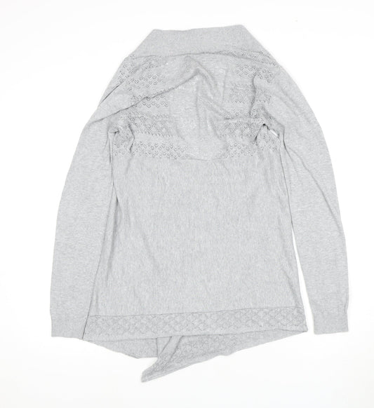 Womens UK Size 10 FatFace Grey Cardigan Jumper