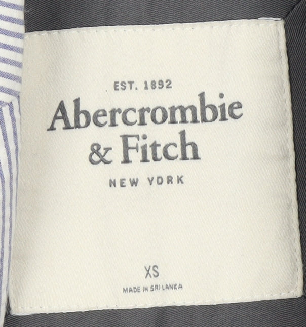 Abercrombie & Fitch Women's Blue XS Pinstripe Blazer