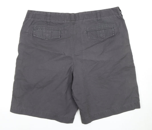 Marks and Spencer Men's Black Chino Shorts - Size 40 in