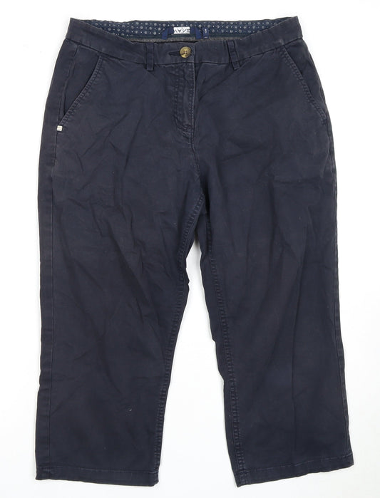 Womens UK Size 12 Maine Regular Fit Chino Black Trousers