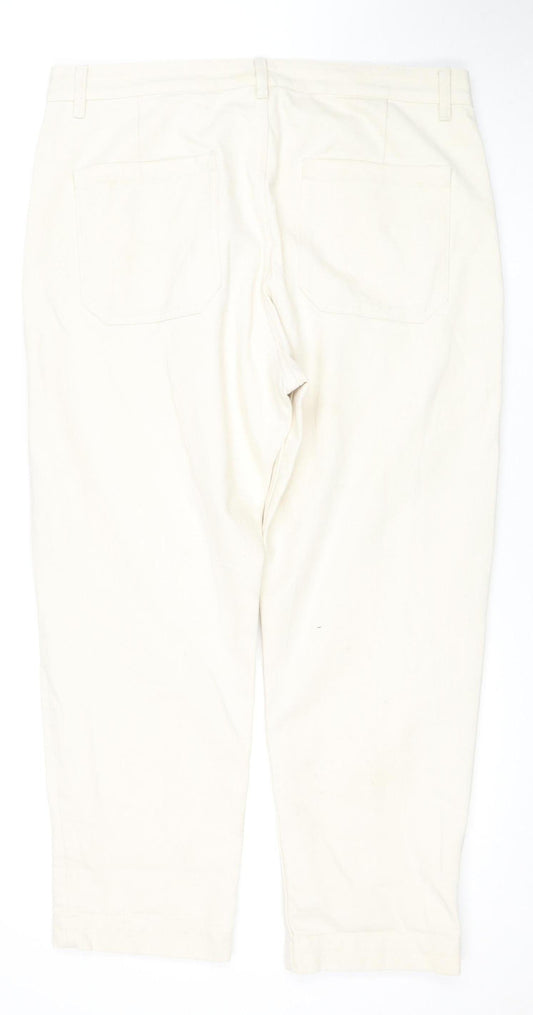 ZARA Men's Beige Denim Jeans, Size 34, Button Closure