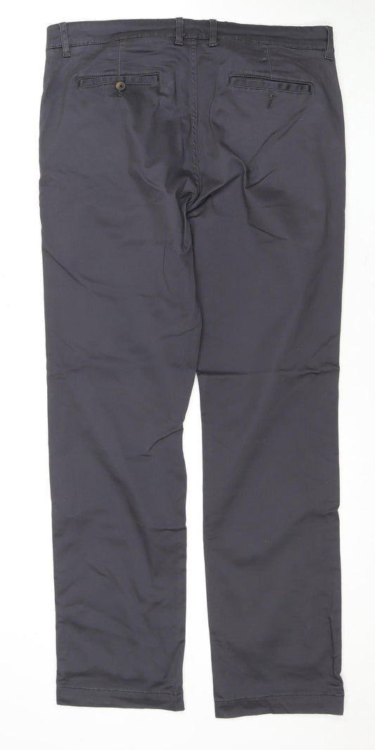 Jachs Men's Black Chino Trousers, Size 32 Regular