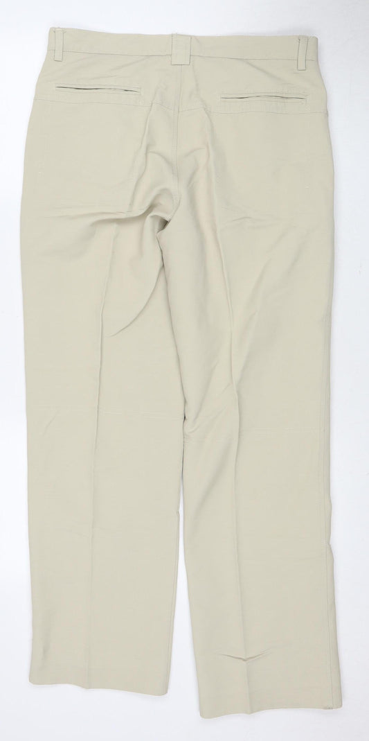 Altatensione Men's Beige Trousers Size 50