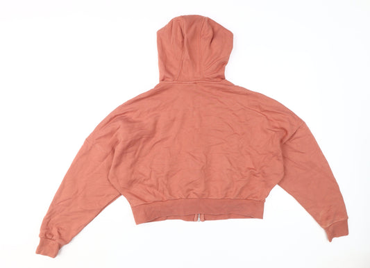 Adidas Women's Pink Full Zip Hoodie Size 8