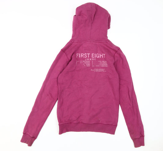 Womens UK Size 8 Jack Wills Pink Pullover Hoodie