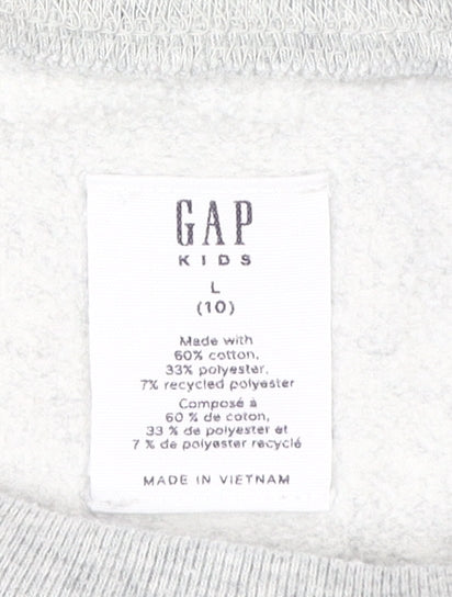 GAP Kids Grey Rainbow Sweatshirt, Girls L, Pullover Style
