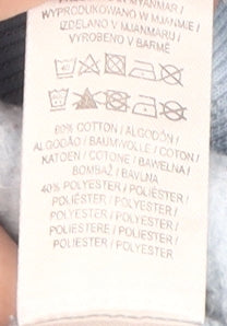 The Simpsons Men's Blue M Pullover Hoodie - Cartoon Style