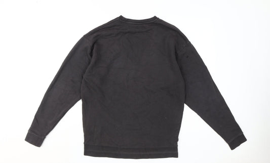 Unisex Adults UK Size XS ASOS Black Pullover Sweatshirt