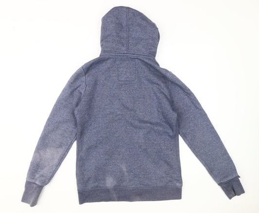 Superdry Women's Blue Full Zip Hoodie, Size M