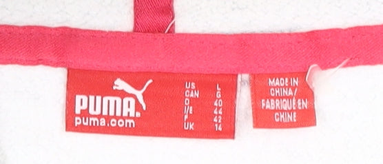 Puma Women's Grey Pullover Hoodie L - Sporty and Stylish