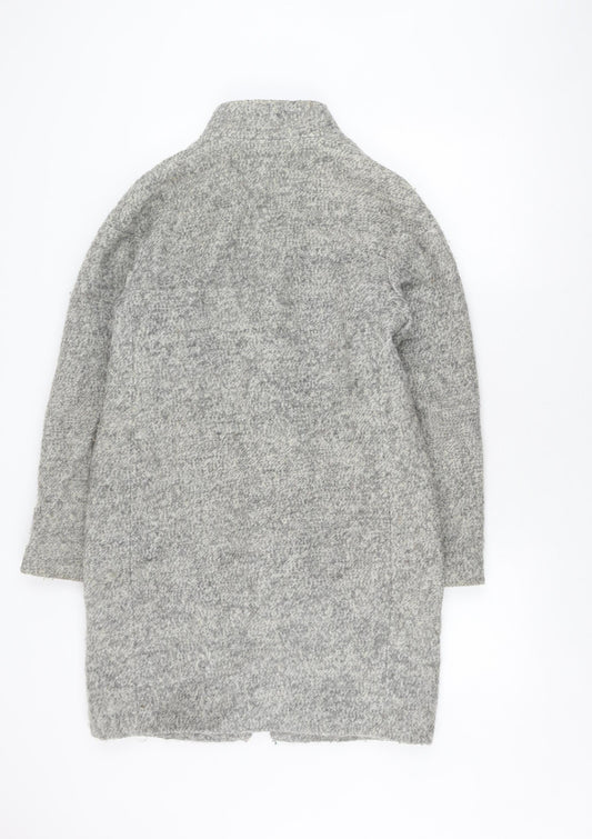 Marks & Spencer Women's Grey Wool Blend Mid-Length Coat