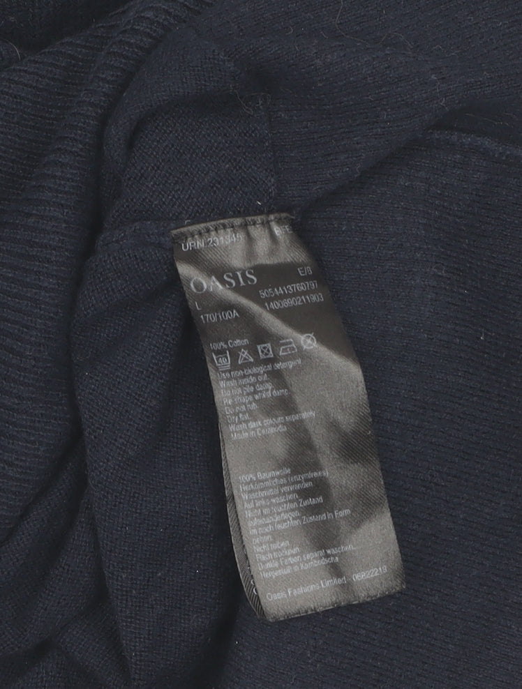 Womens UK Size L Oasis Blue Cardigan Jumper