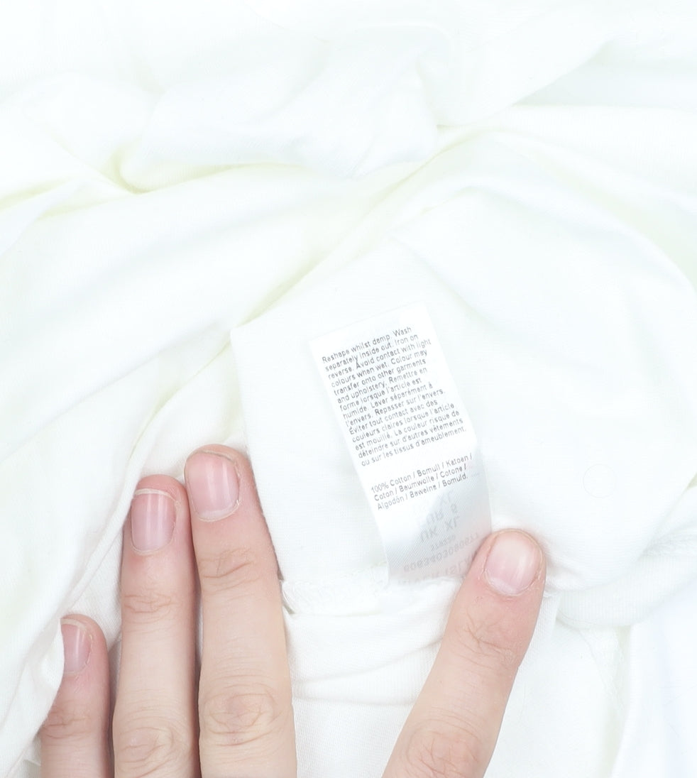 River Island Men's XL White Graphic Art T-Shirt