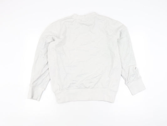 Superdry Unisex White Crew Neck Sweatshirt Size S