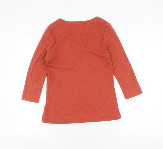 Womens UK Size 10 DASH Red Basic T-Shirt