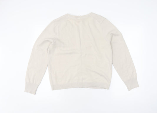 Womens UK Size 14 Thought Beige Cardigan Jumper