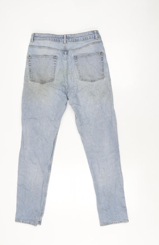 Miss Selfridge Women's Blue Regular Fit Jeans Size 10
