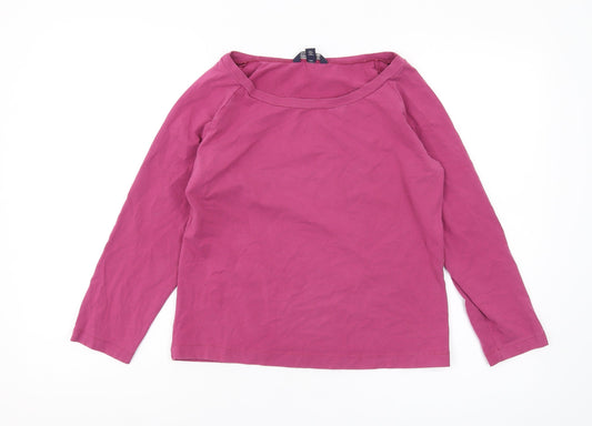 Womens UK Size 10 Lands' End Pink Basic T-Shirt