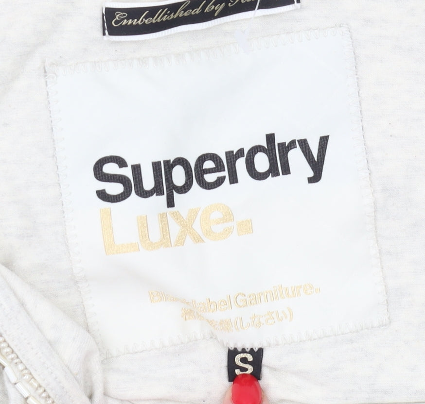 Womens UK Size S Superdry Beige Basic Tank