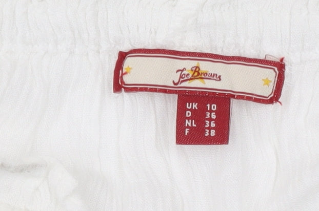 Joe Browns Women's White Off the Shoulder Tunic Blouse