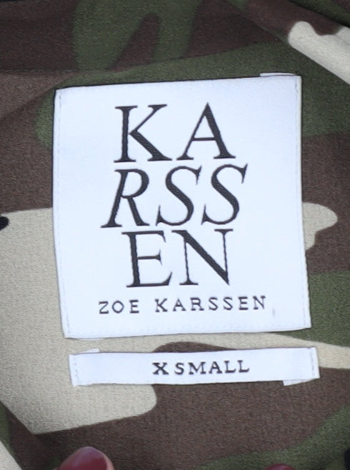 Zoe Karssen Women's XS Camouflage Button-Up Shirt
