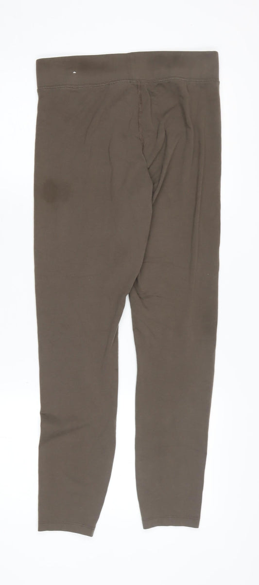 Nike Women's Brown Leggings - M, Stretch for Gym