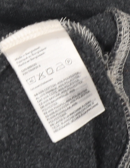 H&M Women’s Grey Pullover Sweatshirt M Regular Crew Neck