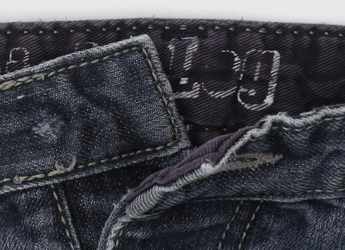 Mens UK Size L Denim Co Regular Fit Straight Blue Jeans
