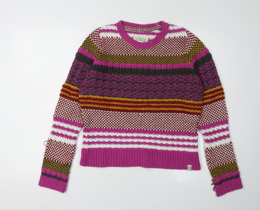 Womens UK Size M SoulCal & Co Multicoloured Pullover Jumper