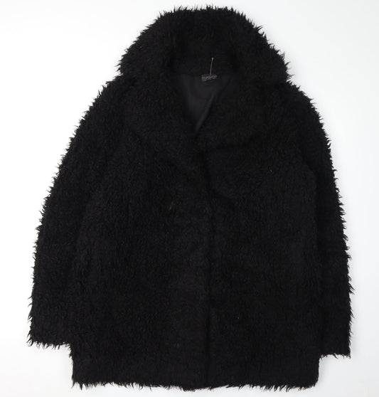 Womens UK Size 16 Topshop Black Basic Jacket
