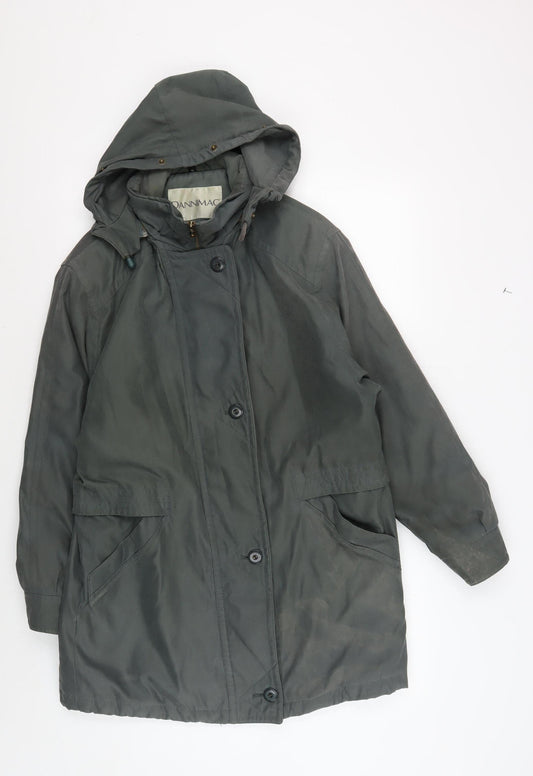 Womens UK Size S Dannimac Green Anorak Coat