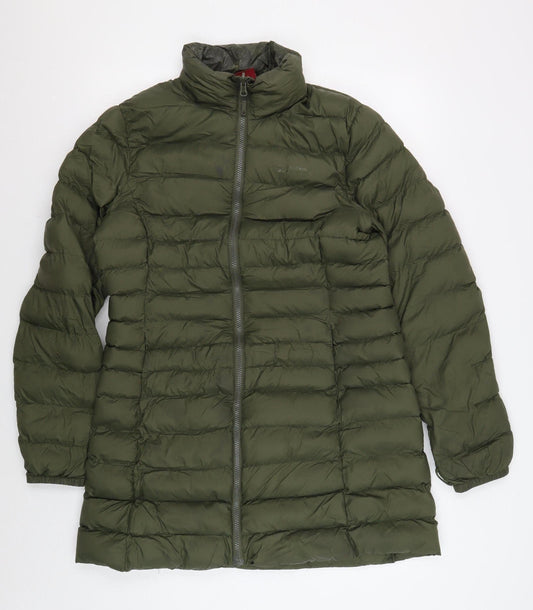 Womens UK Size 10 Mountain Warehouse Green Puffer Jacket