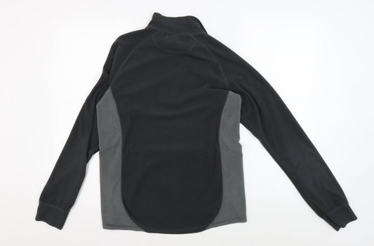 Trespass Men's Black Fleece Pullover, S, Lightweight
