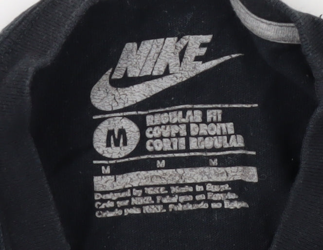 Nike Men's Black Medium Crew Neck T-Shirt
