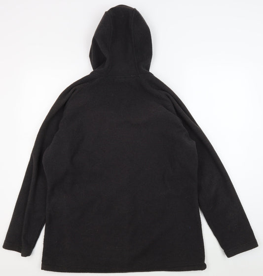 All Terrain Unisex Black Hooded Jacket 16 Plus Outdoor