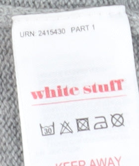 White Stuff Men's Grey Pullover Jumper, Size L