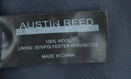 Austin Reed Men's Grey Single-Breasted Blazer 44R