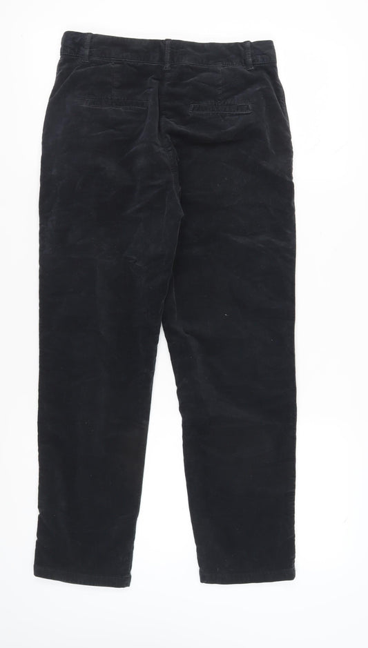 Womens UK Size 8 United Colors of Benetton Regular Fit Casual Black Trousers