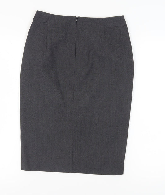 Marks and Spencer Women's Grey Pencil Skirt, Size S, Business Casual