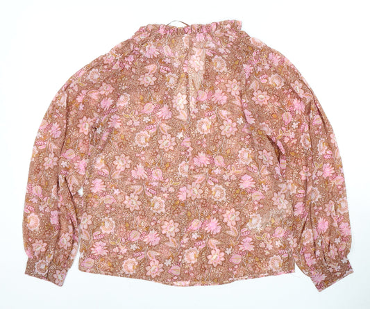 MNG Women's Multicoloured Floral Blouse