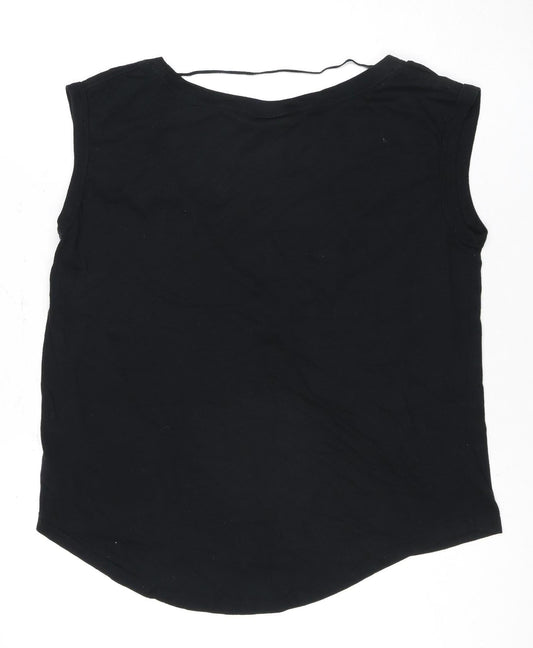 Womens UK Size L Nike Black Basic Tank