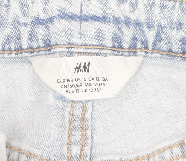 H&M Teens Blue Denim Pencil Skirt Size 10