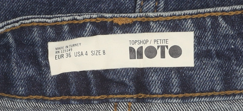 Womens UK Size 8 Topshop Denim Skirt