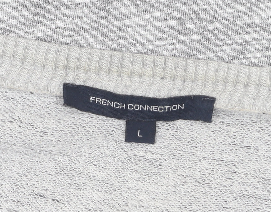Womens UK Size L French Connection Grey Pullover Sweatshirt
