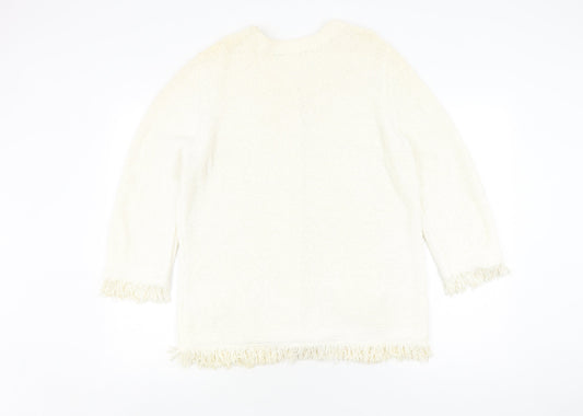 Womens UK Size L Windsmoor Ivory Cardigan Jumper