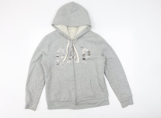 Womens UK Size L Gap Grey Hooded Jacket