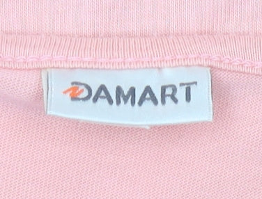 Womens UK Size 18 Damart Pink T-Shirt