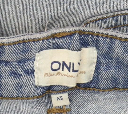 ONLY Women's Blue Straight Jeans XS Light Denim